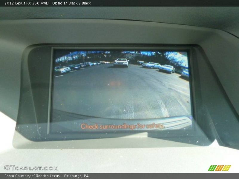 Obsidian Black / Black 2012 Lexus RX 350 AWD