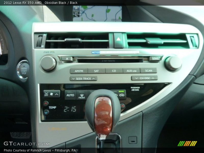 Obsidian Black / Black 2012 Lexus RX 350 AWD