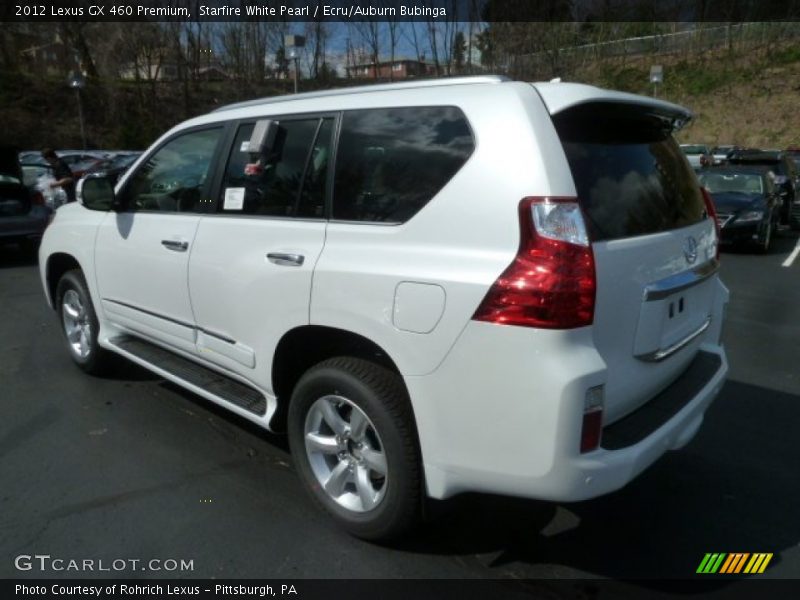 Starfire White Pearl / Ecru/Auburn Bubinga 2012 Lexus GX 460 Premium