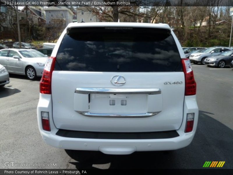 Starfire White Pearl / Ecru/Auburn Bubinga 2012 Lexus GX 460 Premium
