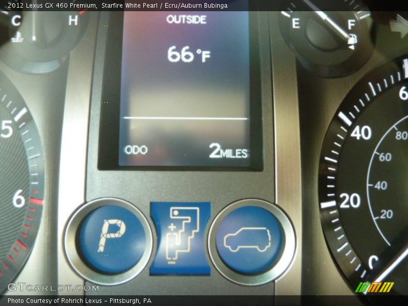 Starfire White Pearl / Ecru/Auburn Bubinga 2012 Lexus GX 460 Premium