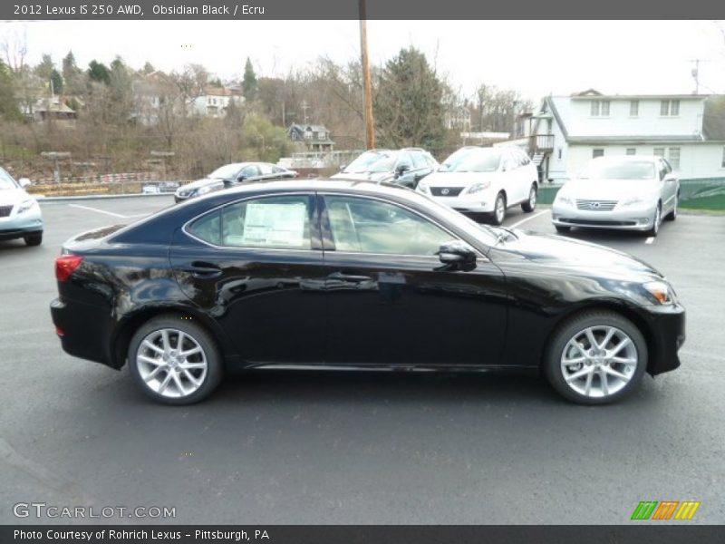 Obsidian Black / Ecru 2012 Lexus IS 250 AWD