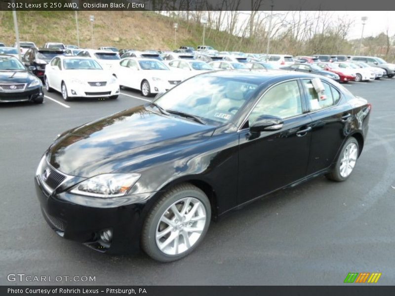 Obsidian Black / Ecru 2012 Lexus IS 250 AWD