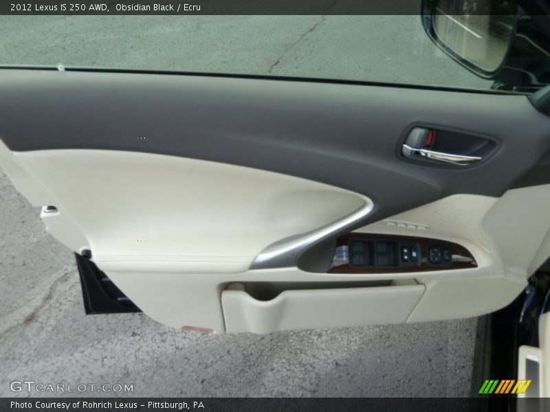 Obsidian Black / Ecru 2012 Lexus IS 250 AWD