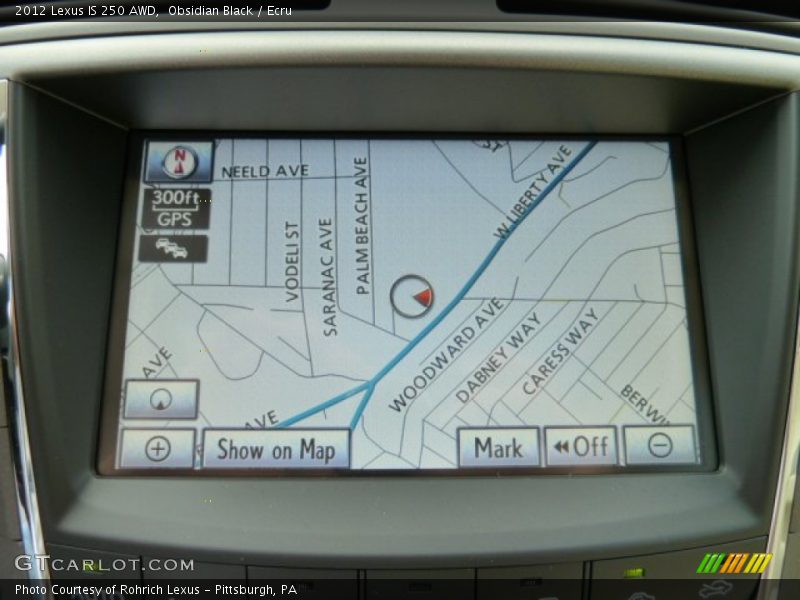 Obsidian Black / Ecru 2012 Lexus IS 250 AWD