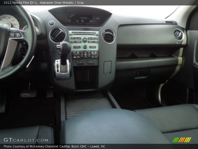 Alabaster Silver Metallic / Gray 2011 Honda Pilot EX-L