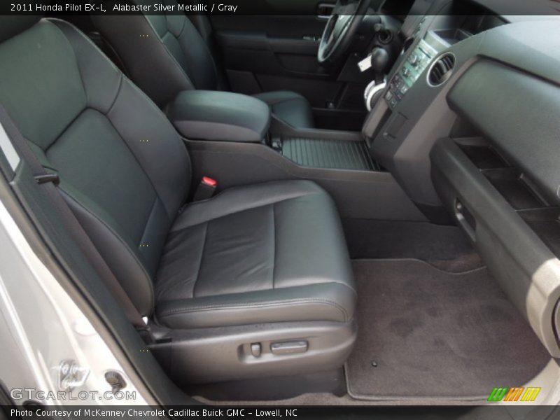 Alabaster Silver Metallic / Gray 2011 Honda Pilot EX-L
