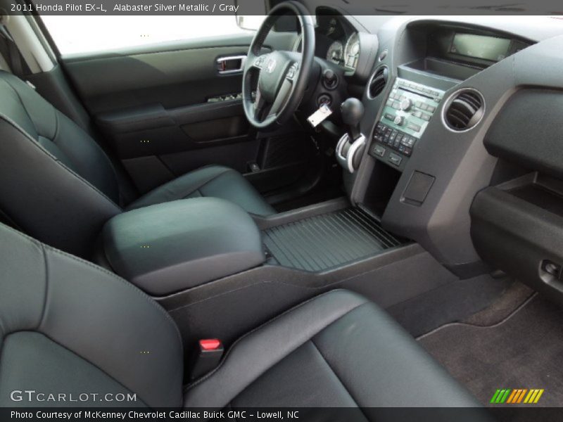 Alabaster Silver Metallic / Gray 2011 Honda Pilot EX-L
