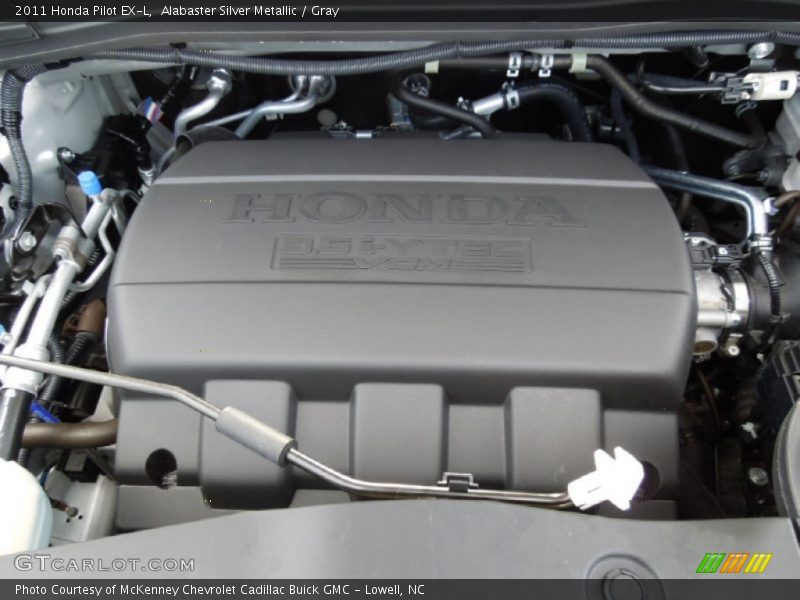 Alabaster Silver Metallic / Gray 2011 Honda Pilot EX-L