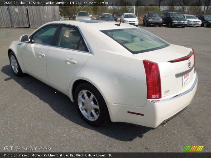 White Diamond Tri-Coat / Cashmere/Cocoa 2008 Cadillac CTS Sedan