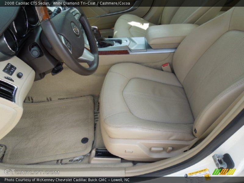 White Diamond Tri-Coat / Cashmere/Cocoa 2008 Cadillac CTS Sedan