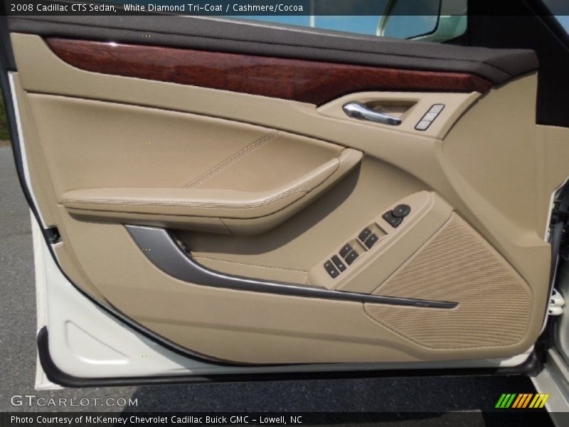 White Diamond Tri-Coat / Cashmere/Cocoa 2008 Cadillac CTS Sedan