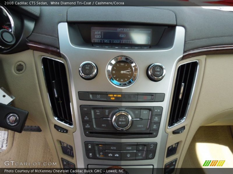 White Diamond Tri-Coat / Cashmere/Cocoa 2008 Cadillac CTS Sedan