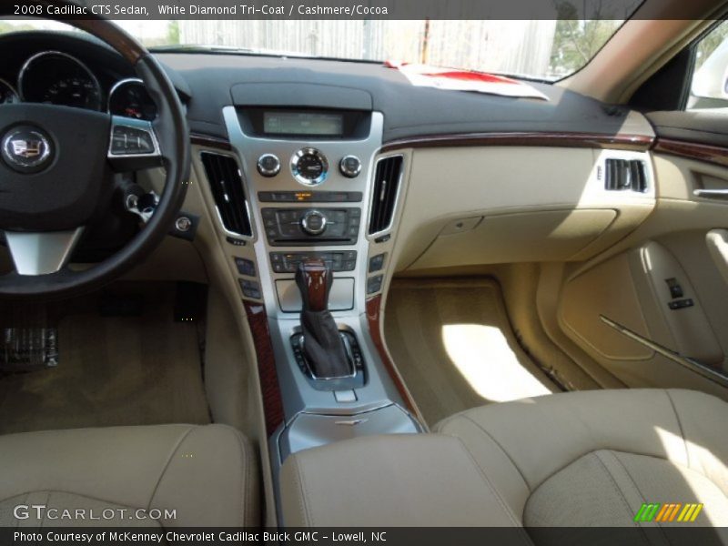 White Diamond Tri-Coat / Cashmere/Cocoa 2008 Cadillac CTS Sedan