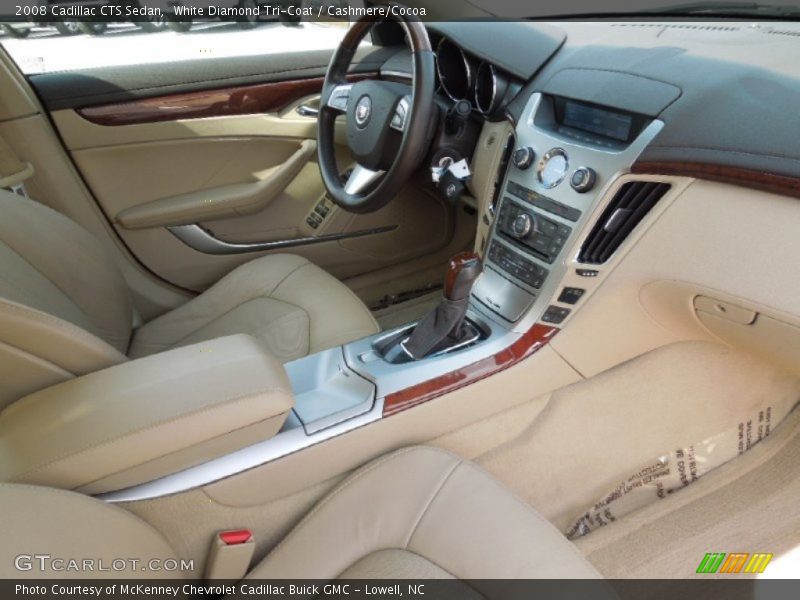 White Diamond Tri-Coat / Cashmere/Cocoa 2008 Cadillac CTS Sedan