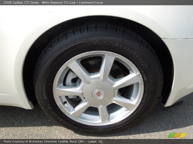 White Diamond Tri-Coat / Cashmere/Cocoa 2008 Cadillac CTS Sedan