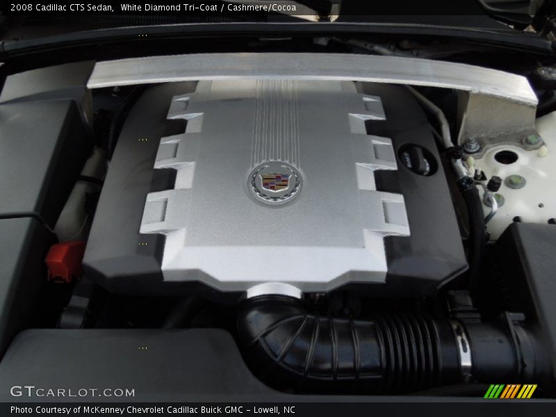 White Diamond Tri-Coat / Cashmere/Cocoa 2008 Cadillac CTS Sedan