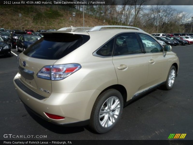 Satin Cashmere Metallic / Parchment 2012 Lexus RX 450h AWD Hybrid