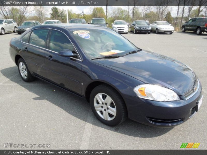 Imperial Blue Metallic / Ebony Black 2007 Chevrolet Impala LS