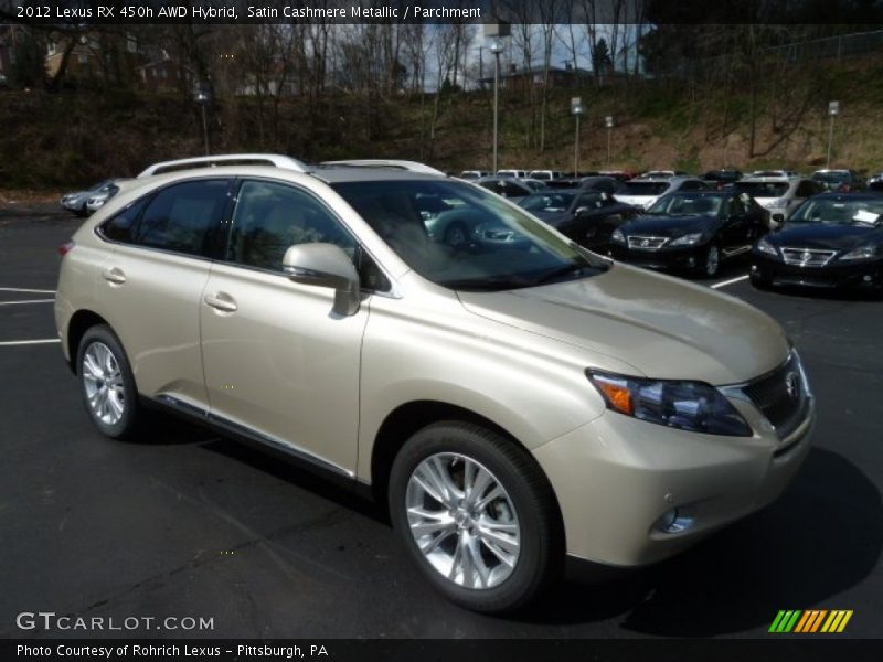 Satin Cashmere Metallic / Parchment 2012 Lexus RX 450h AWD Hybrid