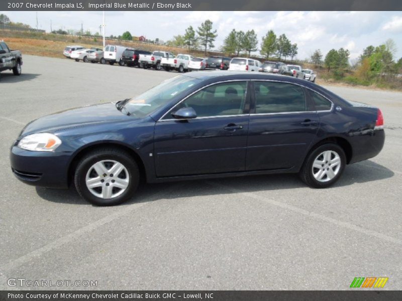 Imperial Blue Metallic / Ebony Black 2007 Chevrolet Impala LS