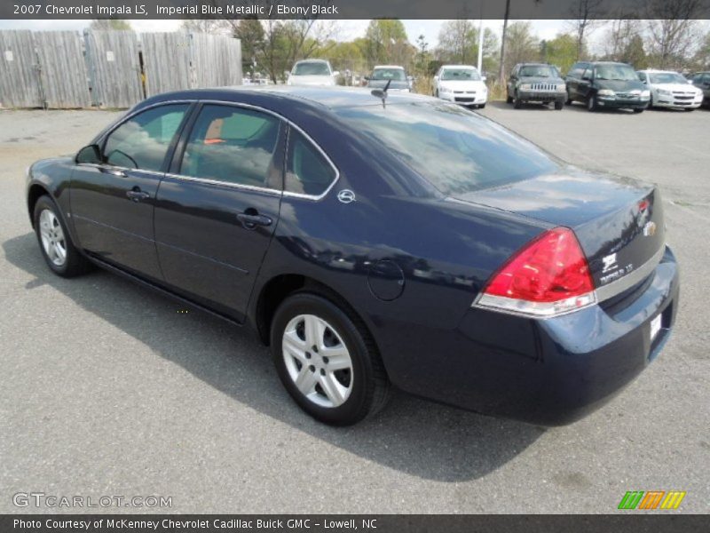Imperial Blue Metallic / Ebony Black 2007 Chevrolet Impala LS