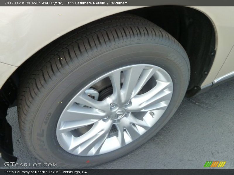 Satin Cashmere Metallic / Parchment 2012 Lexus RX 450h AWD Hybrid