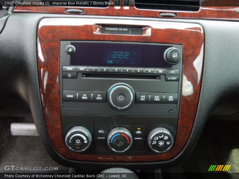 Imperial Blue Metallic / Ebony Black 2007 Chevrolet Impala LS