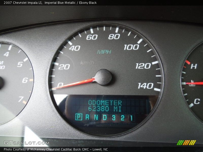 Imperial Blue Metallic / Ebony Black 2007 Chevrolet Impala LS