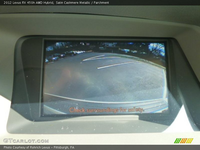 Satin Cashmere Metallic / Parchment 2012 Lexus RX 450h AWD Hybrid