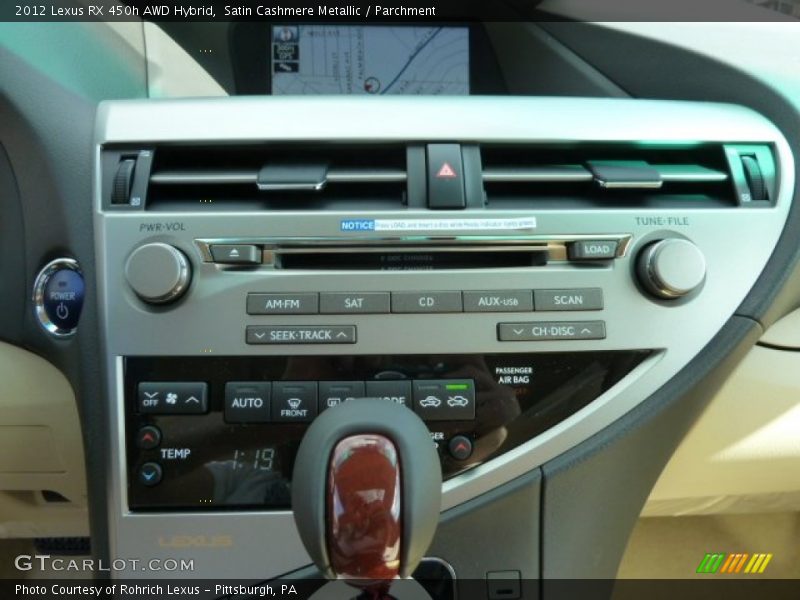 Satin Cashmere Metallic / Parchment 2012 Lexus RX 450h AWD Hybrid