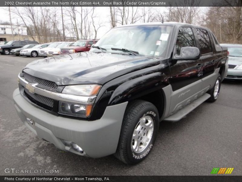 Onyx Black / Cedar Green/Graphite 2002 Chevrolet Avalanche The North Face Edition 4x4