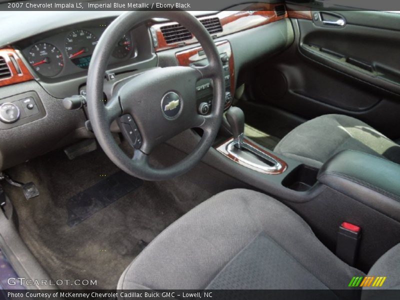 Imperial Blue Metallic / Ebony Black 2007 Chevrolet Impala LS