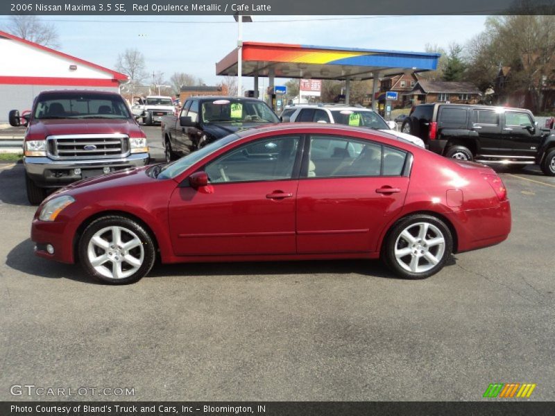 Red Opulence Metallic / Cafe Latte 2006 Nissan Maxima 3.5 SE