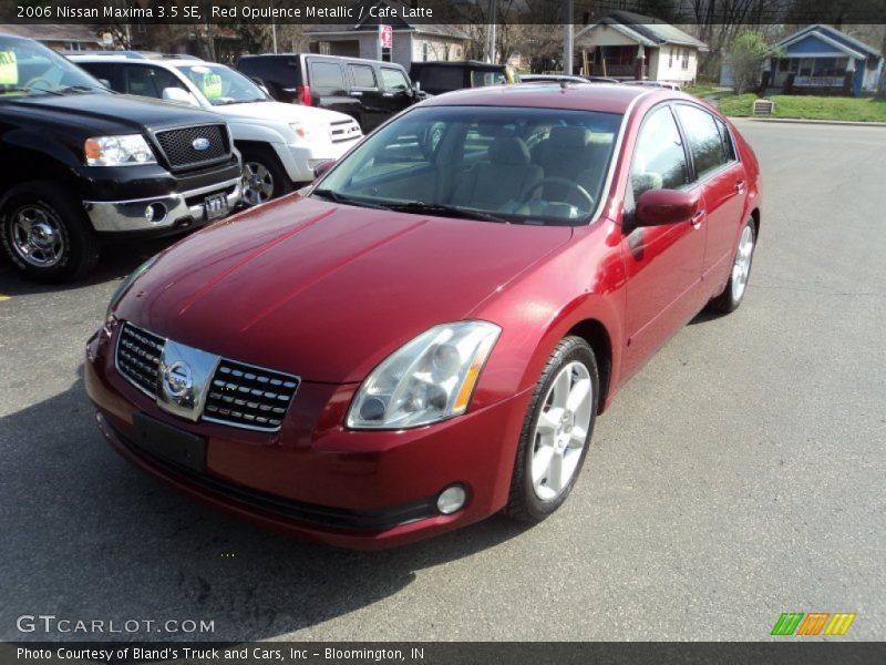 Red Opulence Metallic / Cafe Latte 2006 Nissan Maxima 3.5 SE