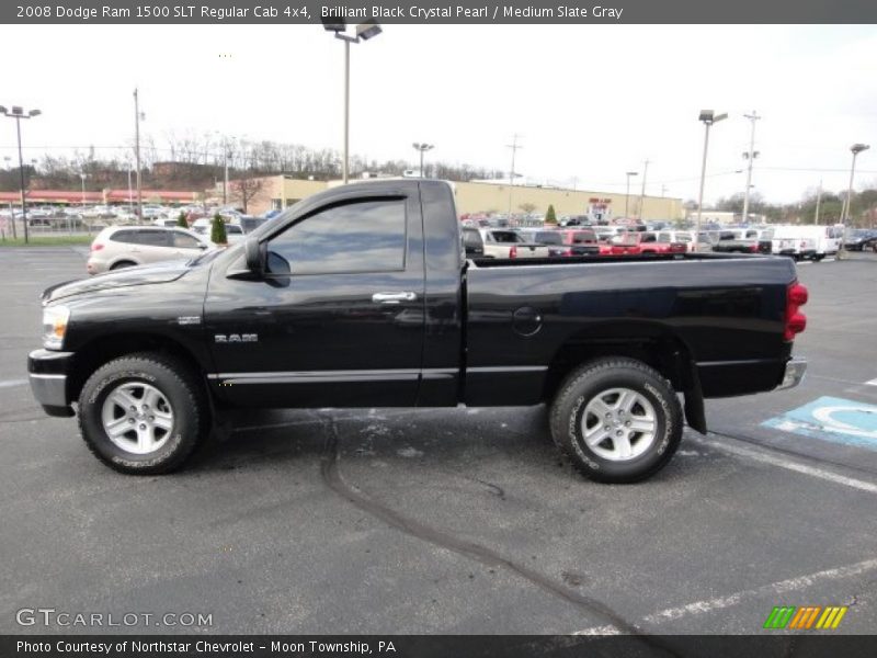  2008 Ram 1500 SLT Regular Cab 4x4 Brilliant Black Crystal Pearl