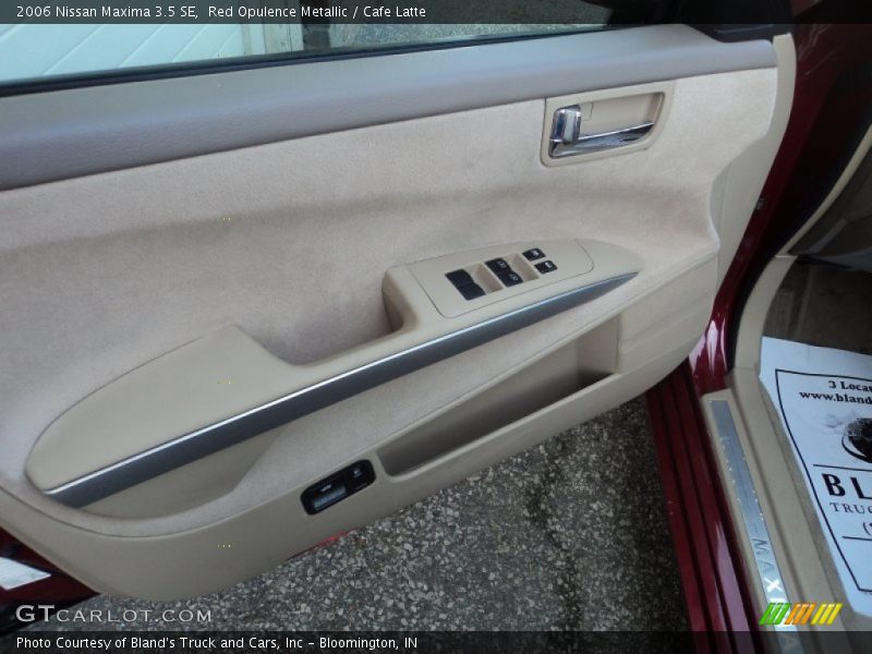 Red Opulence Metallic / Cafe Latte 2006 Nissan Maxima 3.5 SE