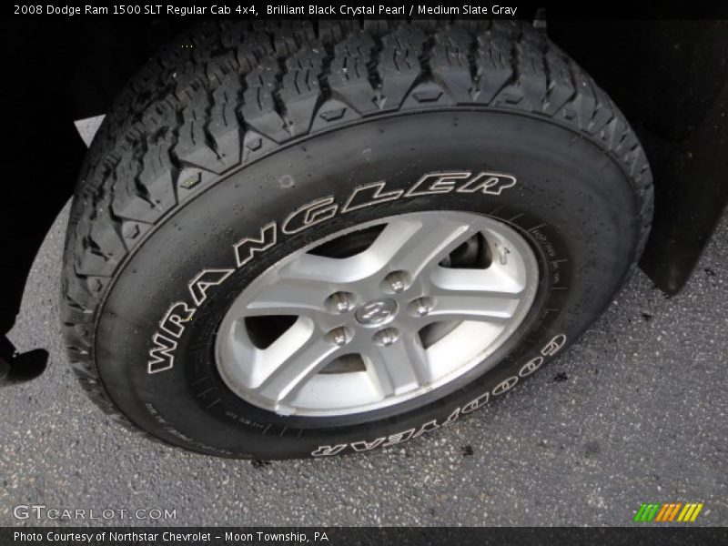 Brilliant Black Crystal Pearl / Medium Slate Gray 2008 Dodge Ram 1500 SLT Regular Cab 4x4