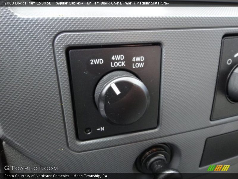 Brilliant Black Crystal Pearl / Medium Slate Gray 2008 Dodge Ram 1500 SLT Regular Cab 4x4