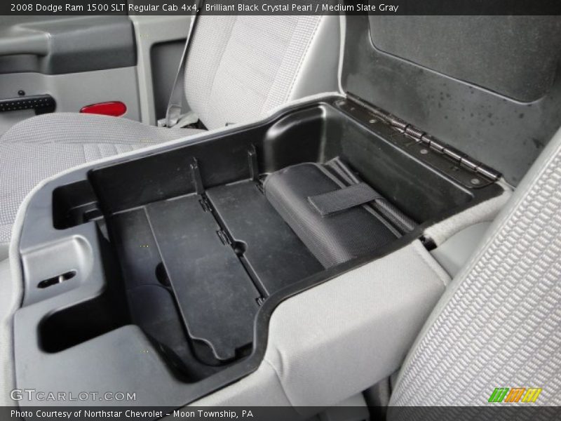Brilliant Black Crystal Pearl / Medium Slate Gray 2008 Dodge Ram 1500 SLT Regular Cab 4x4