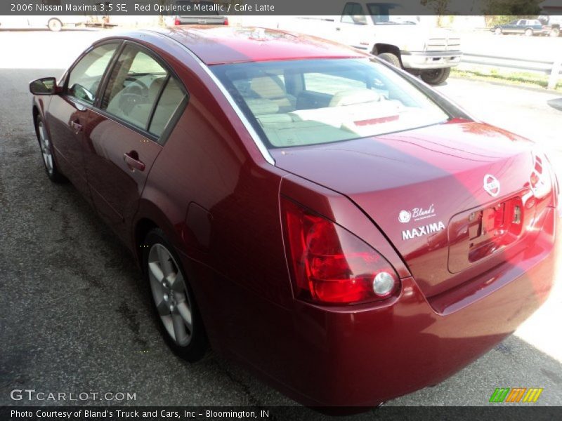 Red Opulence Metallic / Cafe Latte 2006 Nissan Maxima 3.5 SE