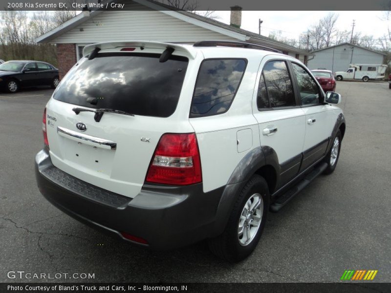 Clear White / Gray 2008 Kia Sorento EX