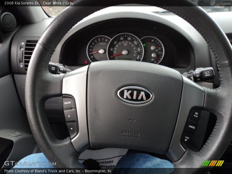 Clear White / Gray 2008 Kia Sorento EX