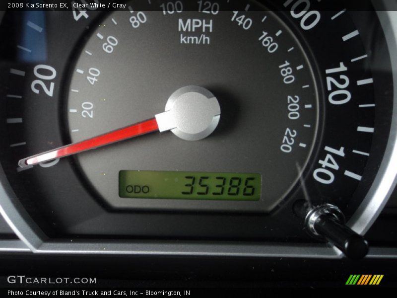 Clear White / Gray 2008 Kia Sorento EX