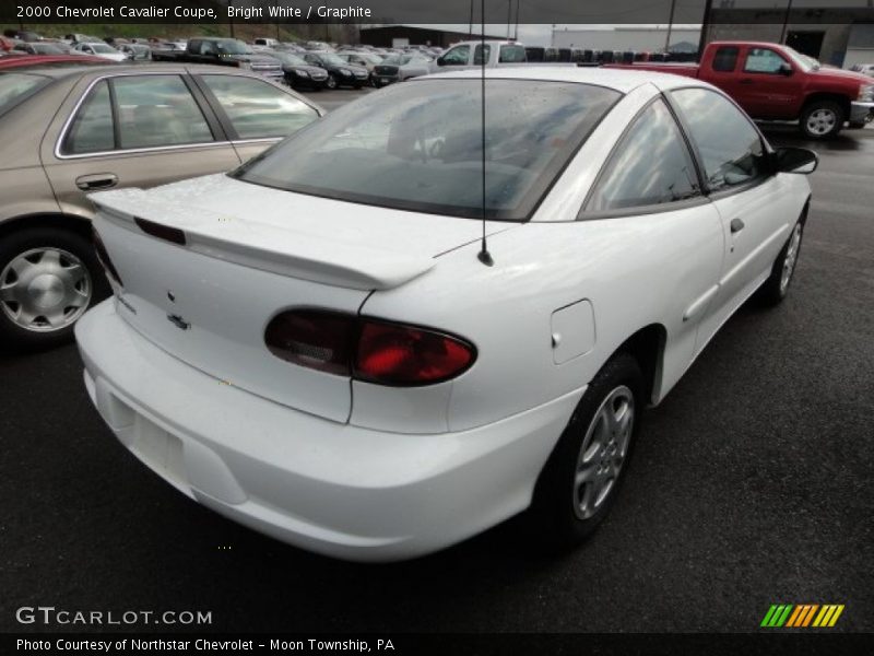 Bright White / Graphite 2000 Chevrolet Cavalier Coupe
