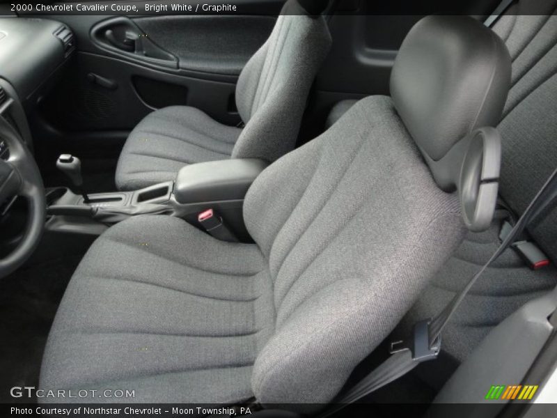 Bright White / Graphite 2000 Chevrolet Cavalier Coupe