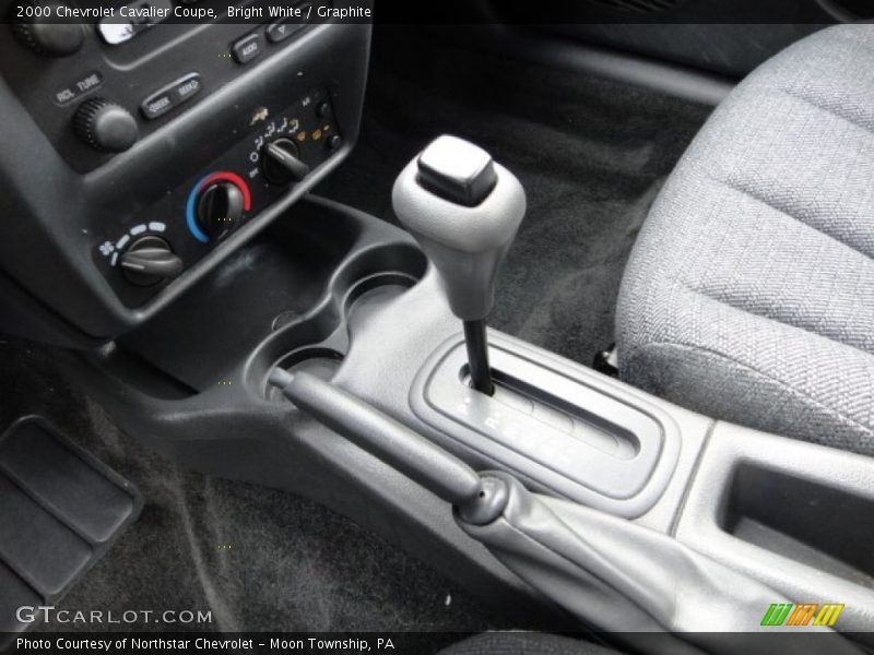 Bright White / Graphite 2000 Chevrolet Cavalier Coupe