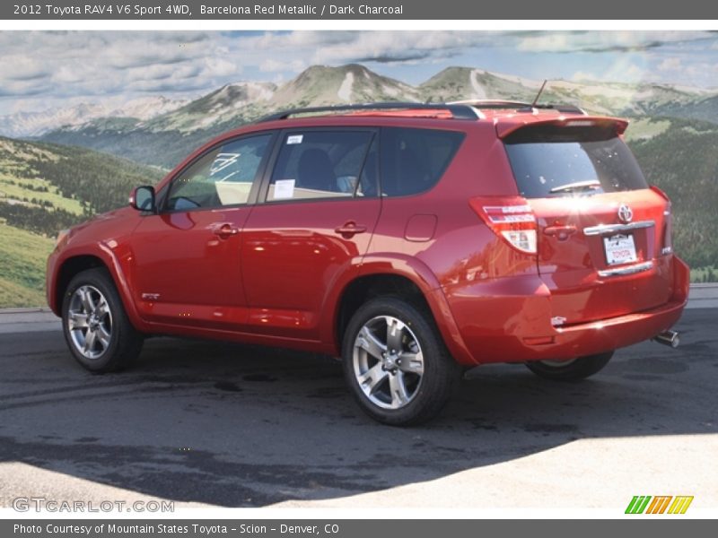 Barcelona Red Metallic / Dark Charcoal 2012 Toyota RAV4 V6 Sport 4WD