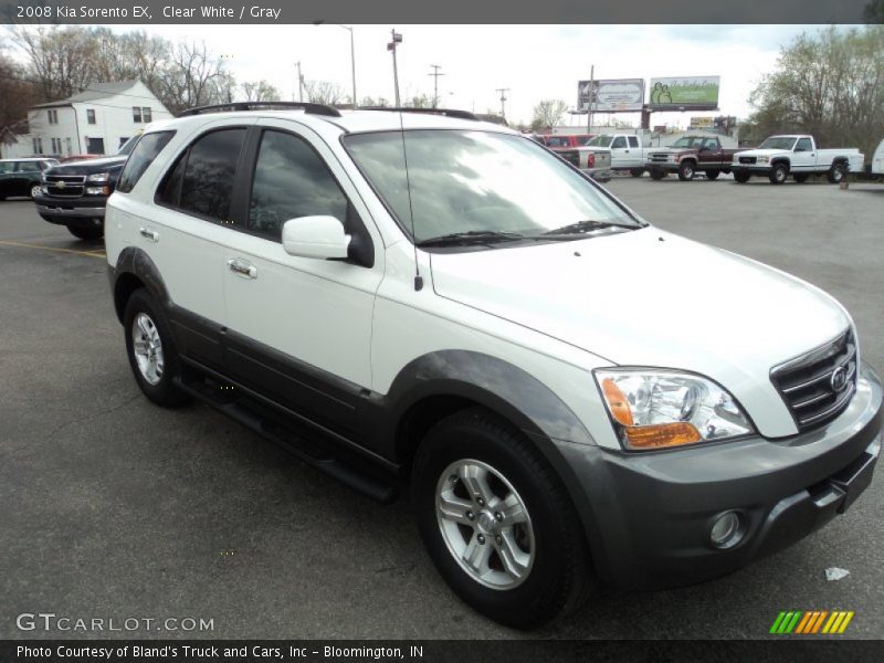 Clear White / Gray 2008 Kia Sorento EX