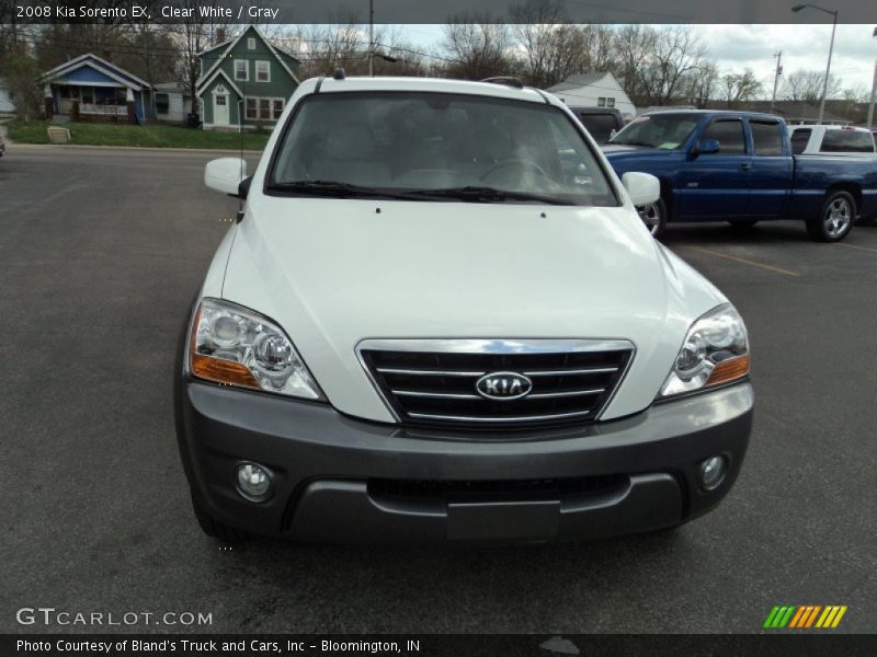 Clear White / Gray 2008 Kia Sorento EX